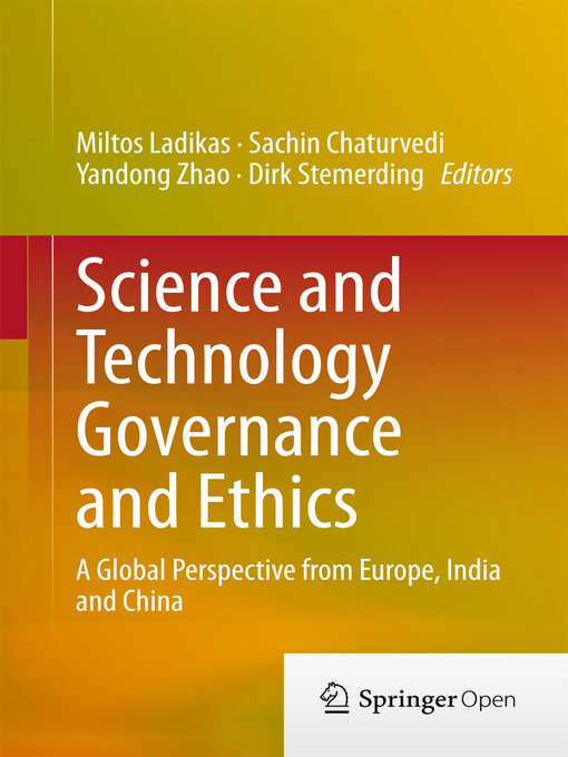 Title details for Science and Technology Governance and Ethics by Miltos Ladikas - Available